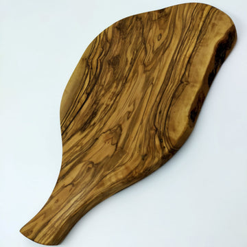 Planche avec poignée en bois d'olivier ± 35 cm - 1