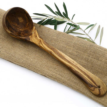 Louche en bois d'olivier 30 cm - 1
