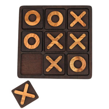Jeu Tic Tac Toe en bois