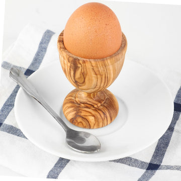 Coquetier en bois d'olivier