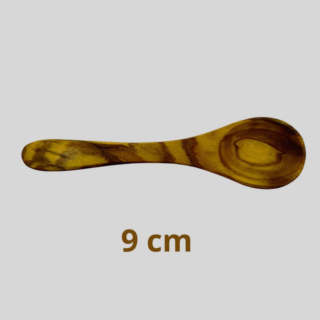 Cuillère à café en bois d'olivier 9 cm  - 1