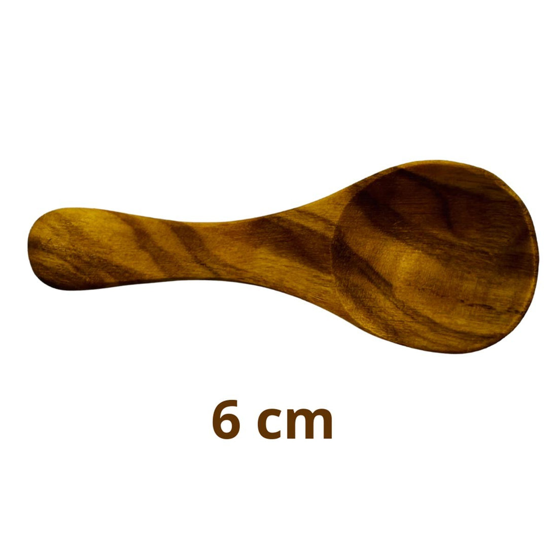 Petite cuillère en bois d'olivier de 6 cm  - 1