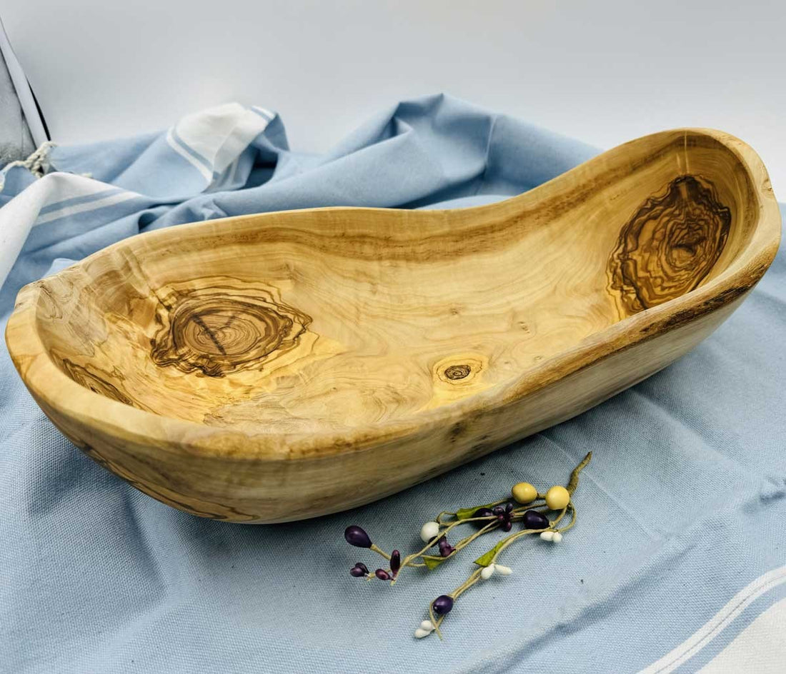 Saladier en bois d'olivier 40cm  - 1