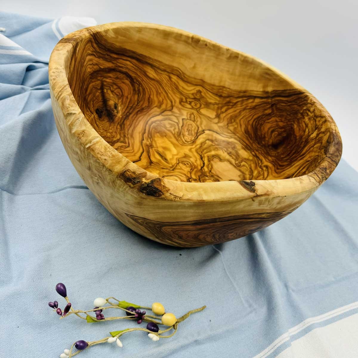 Saladier en bois d'olivier  - 2