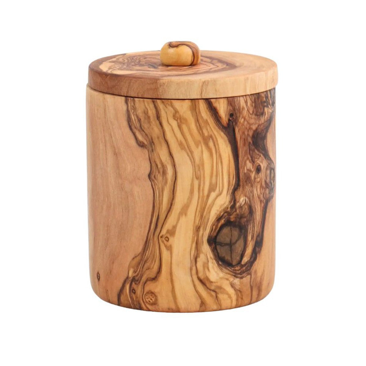 Boîte à épices en bois d'olivier