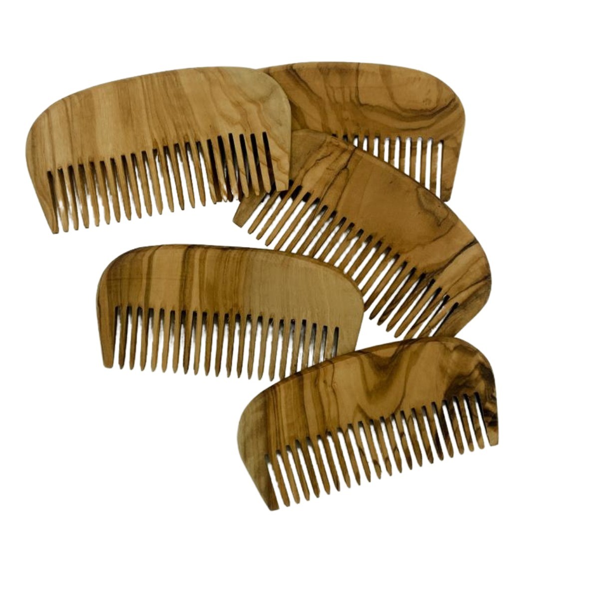 Peigne à cheveux en bois d'olivier